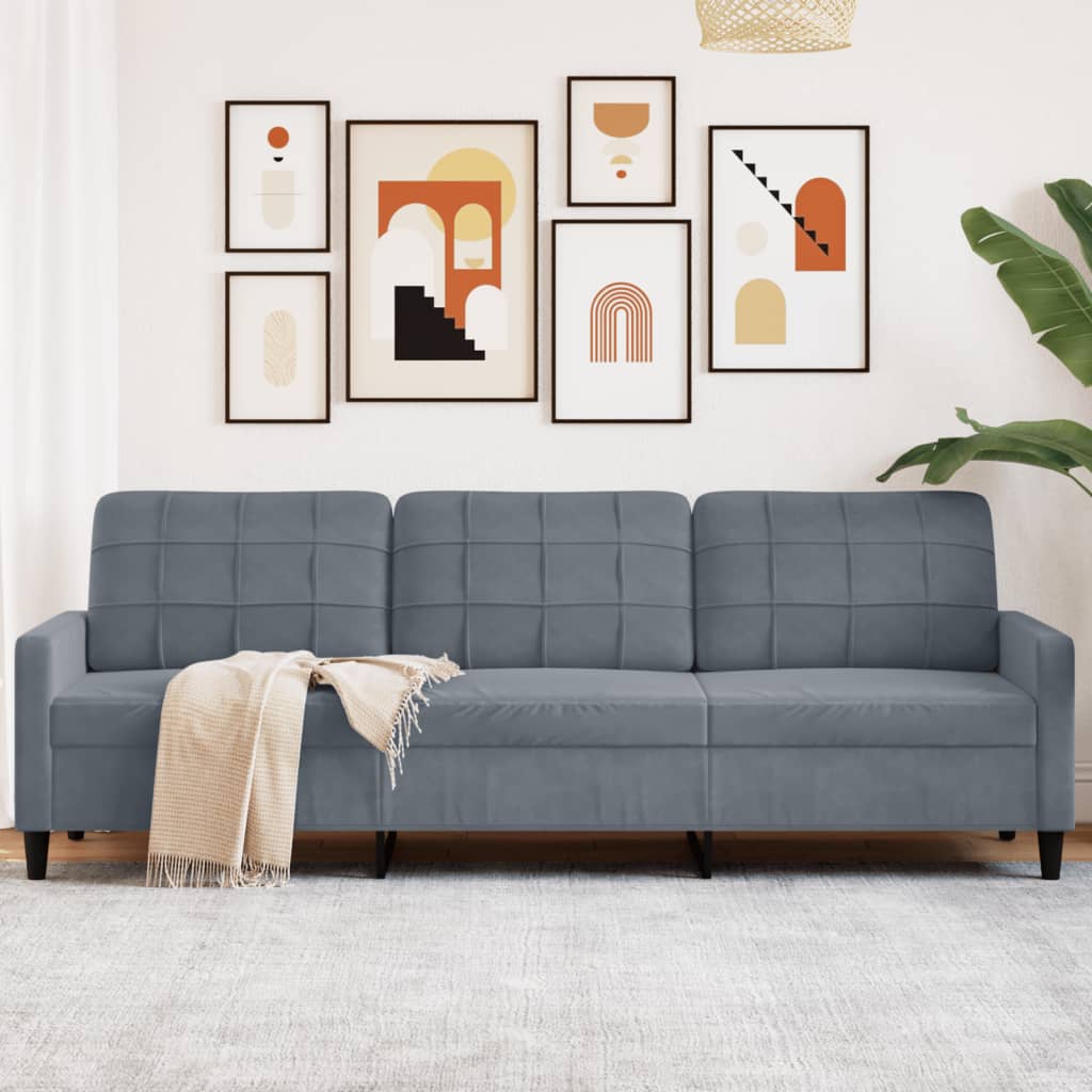 3-sitssoffa sammet