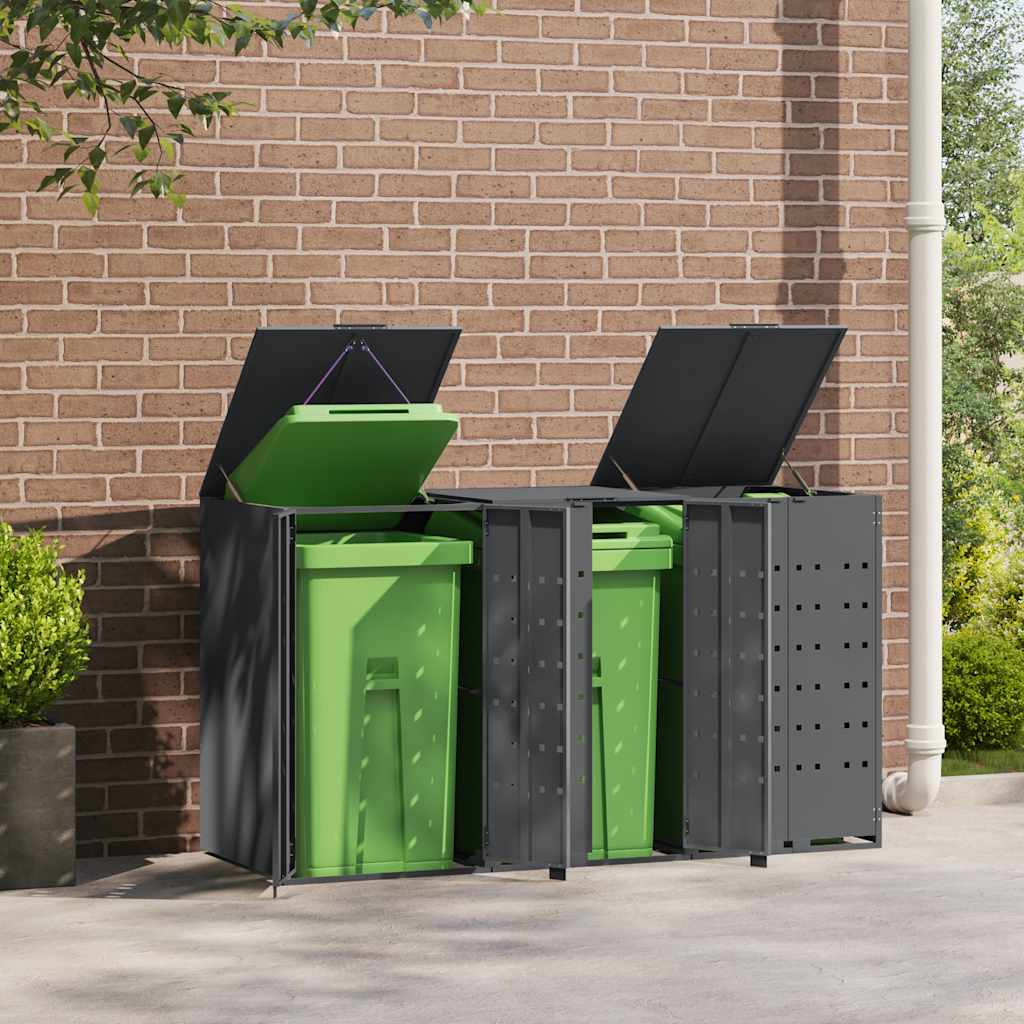 Skjul för sopkärl för 3 platser
