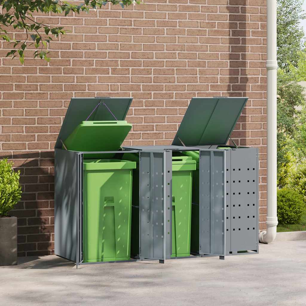 Skjul för sopkärl för 3 platser
