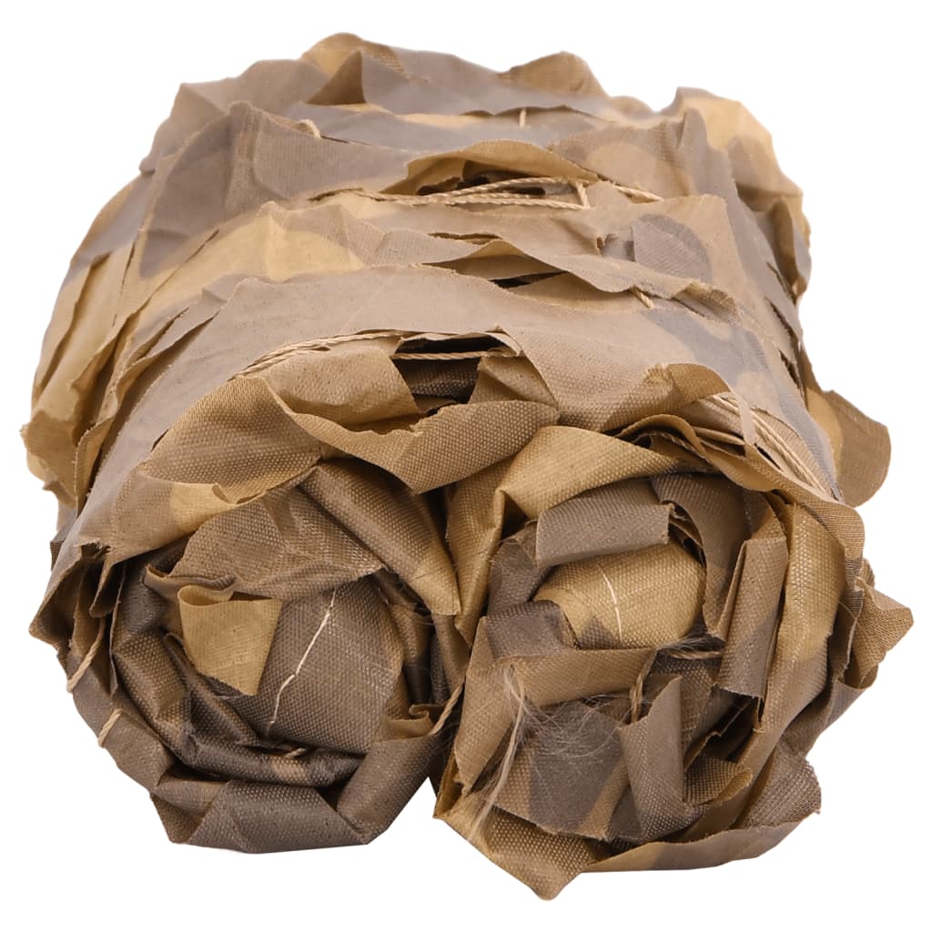 Camouflagenät med förvaringsväska sand