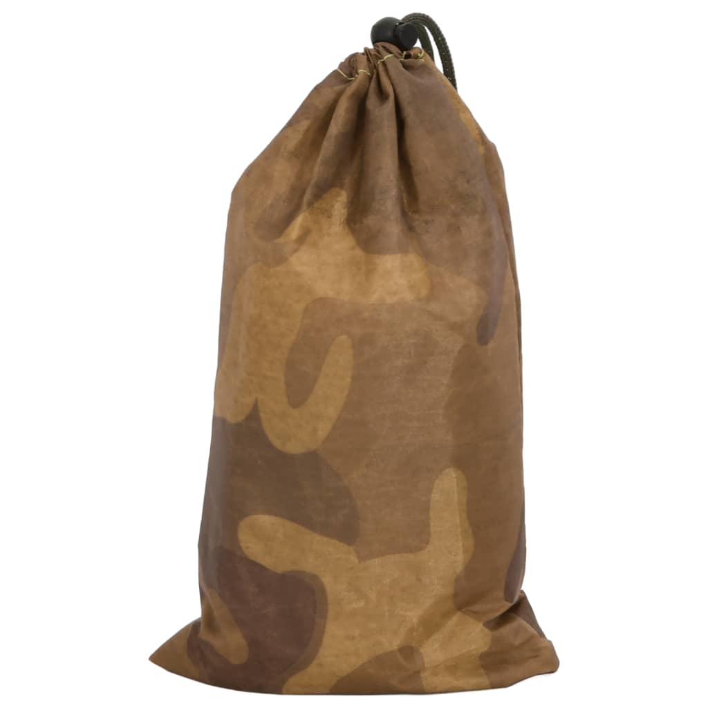 Camouflagenät med förvaringsväska sand
