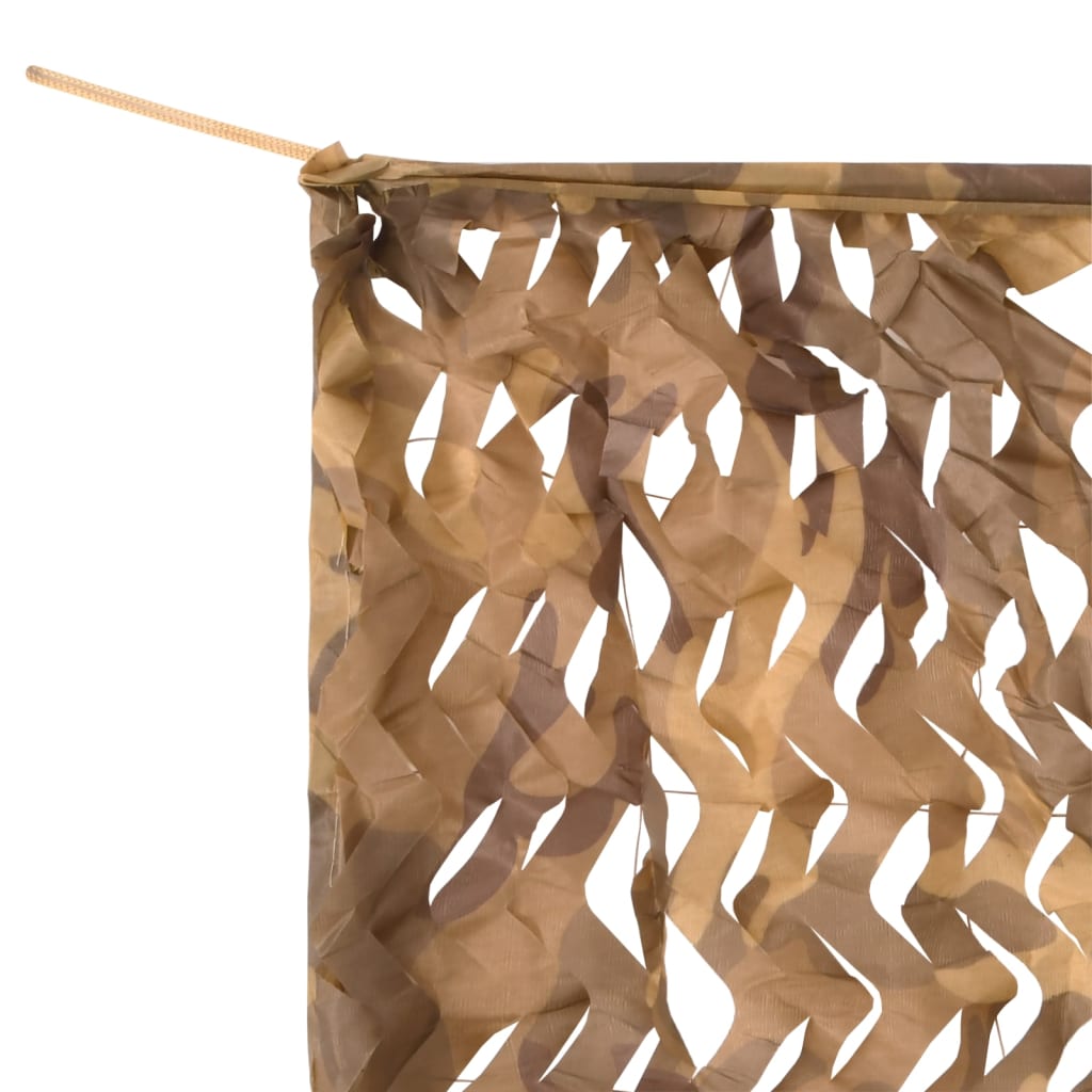 Camouflagenät med förvaringsväska sand