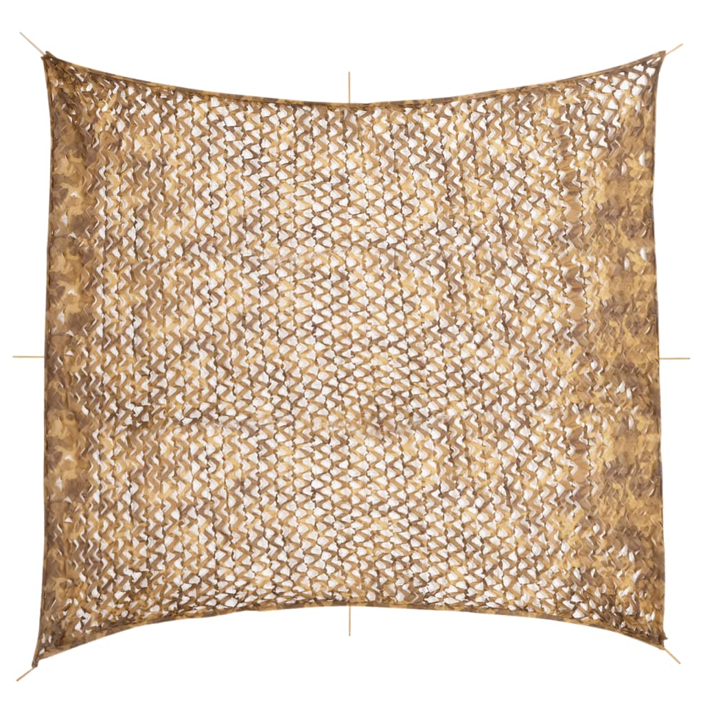 Camouflagenät med förvaringsväska sand