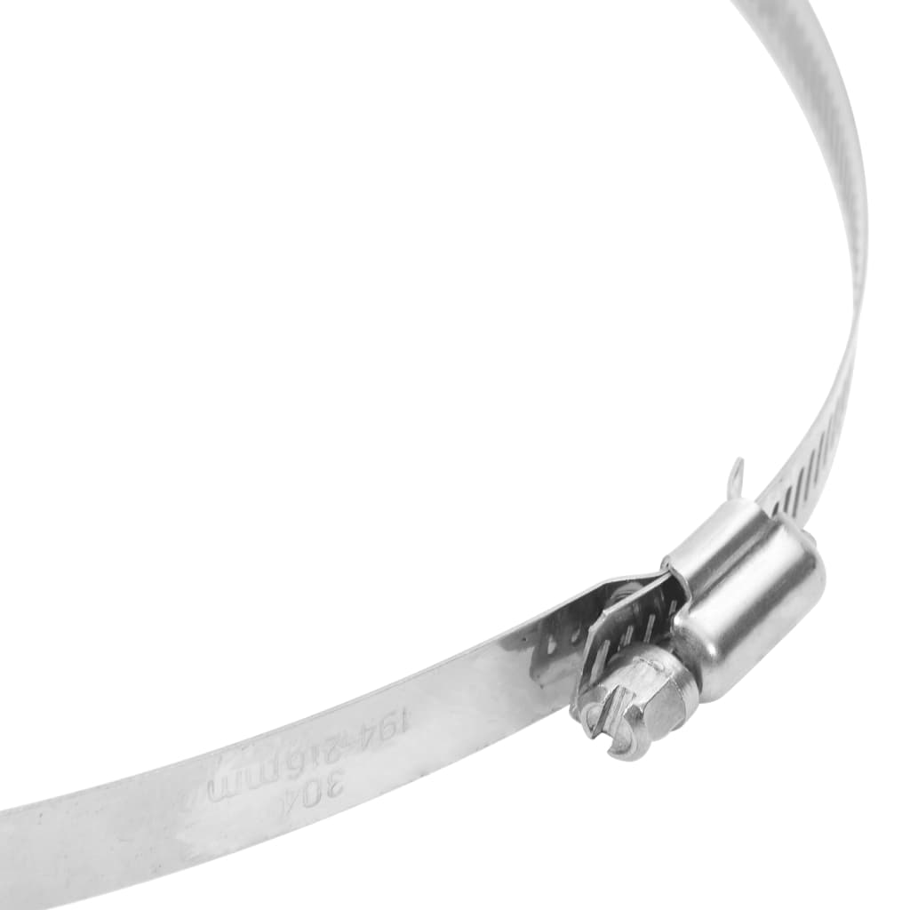 Slangklämmor 6 st 91-165 mm 304 rostfritt stål
