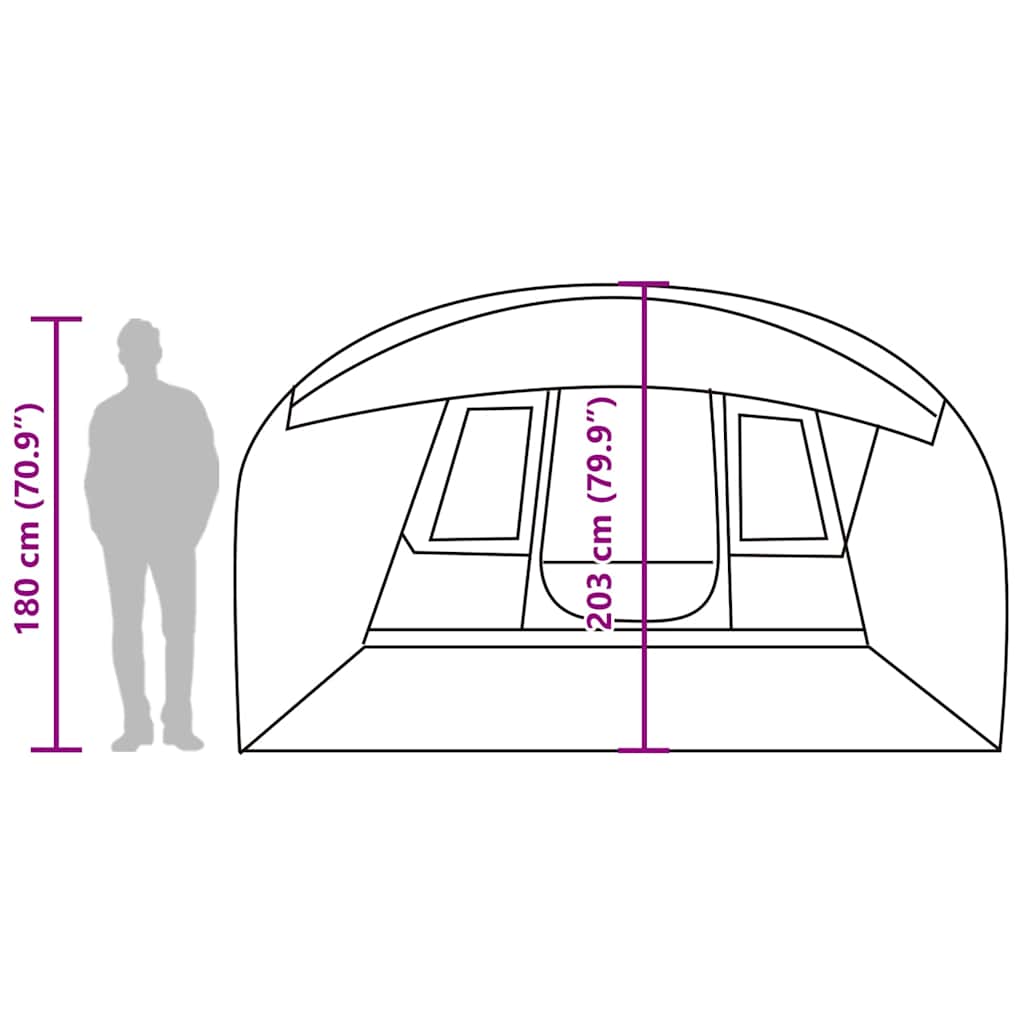 Campingtält Tunnel 5 Personer Och Vattentätt