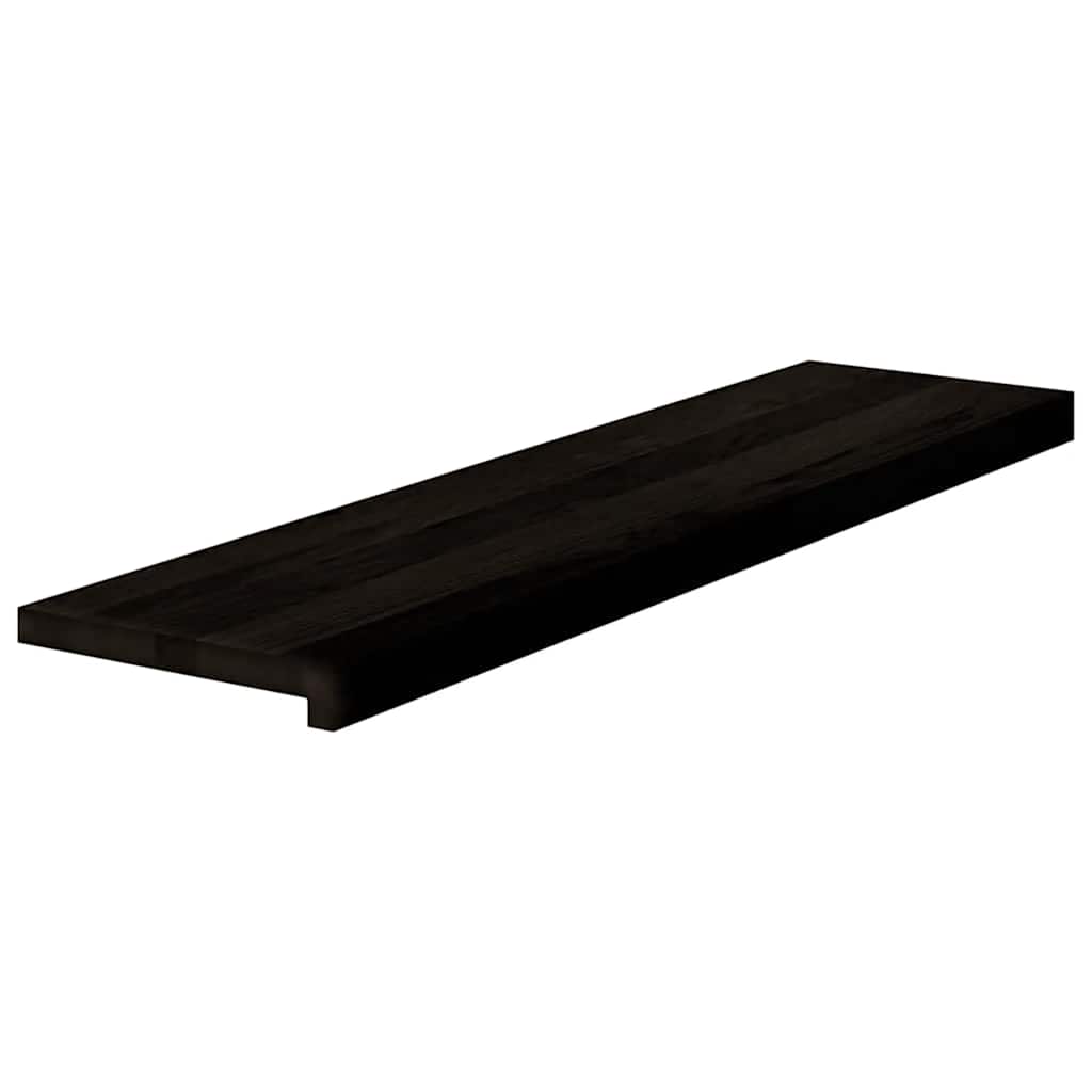 Trappstegsmattor Brunsvart Massiv