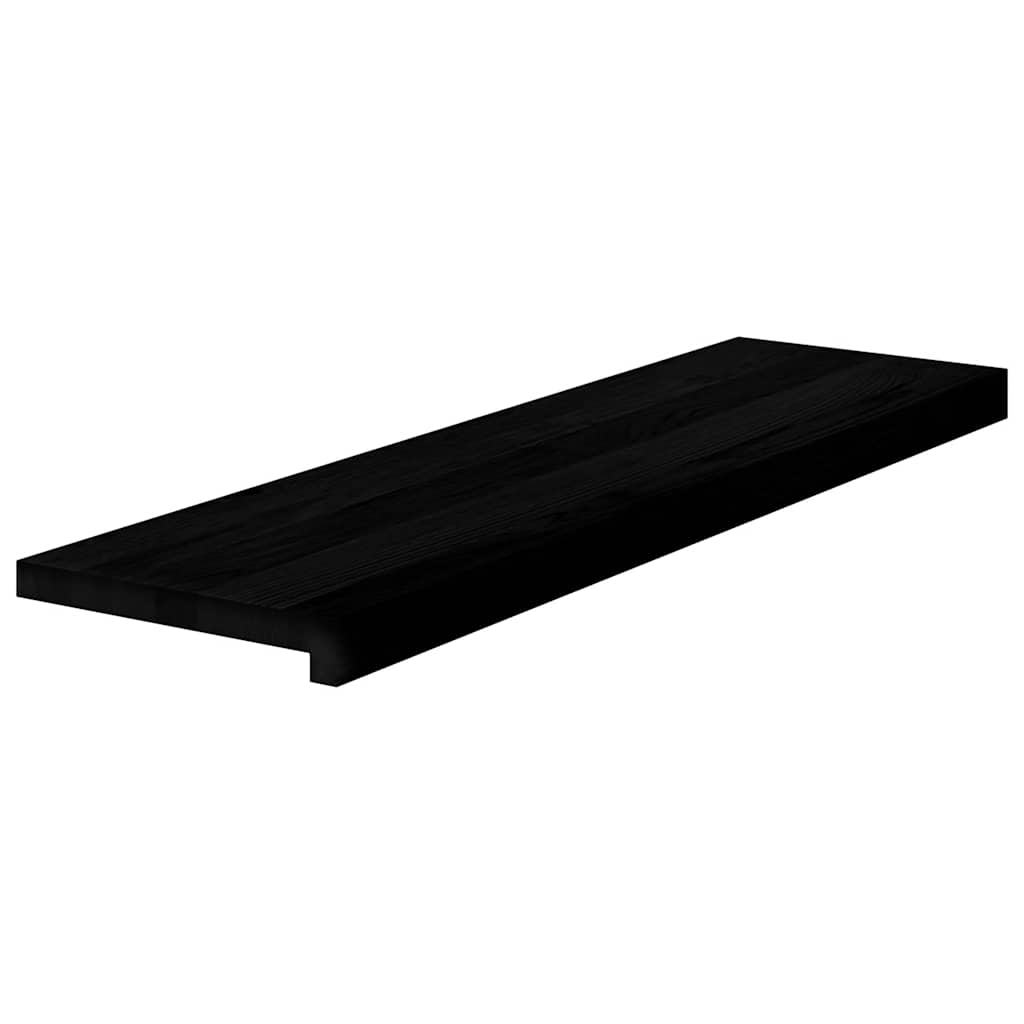 Trappstegsmattor 2 Pcs Brunsvart Massiv