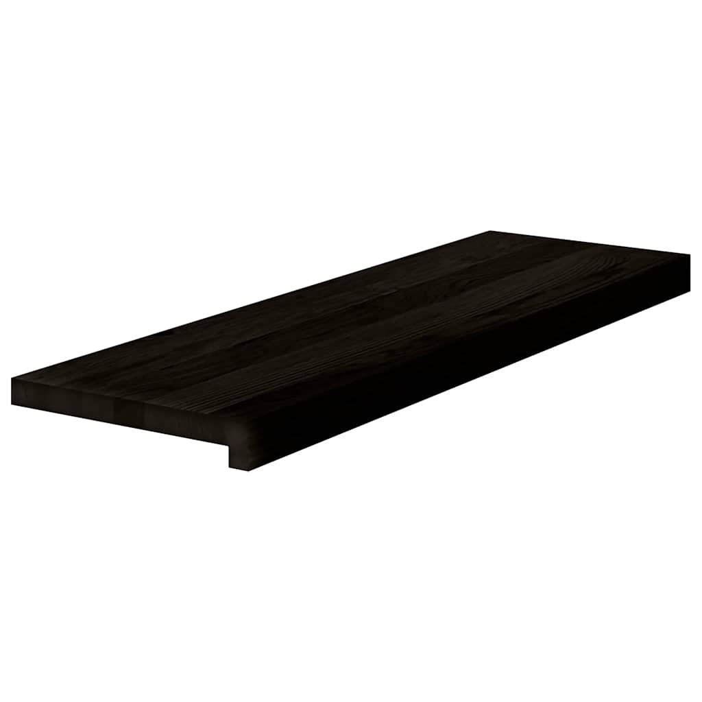 Trappstegsmattor 2 Pcs Brunsvart Massiv