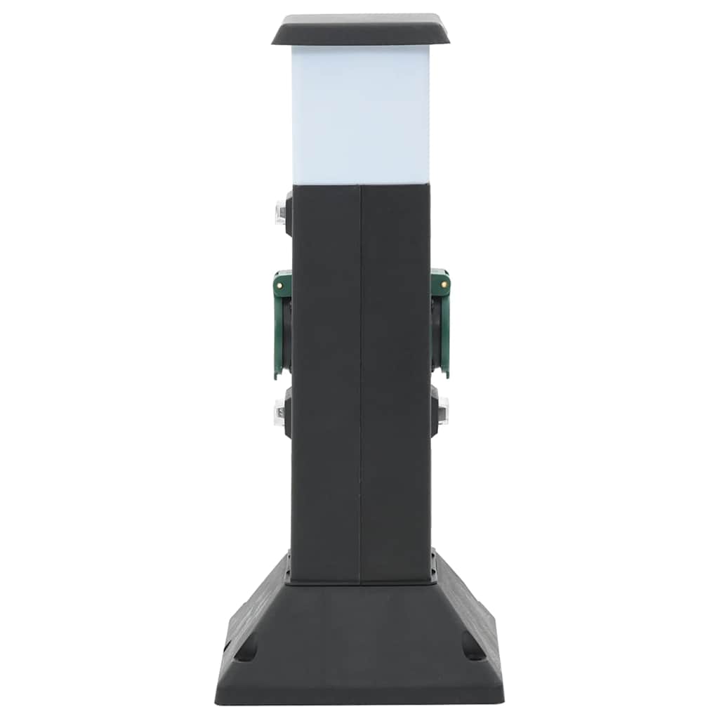 Utomhusuttag med Lampa och Spett 2-vägs