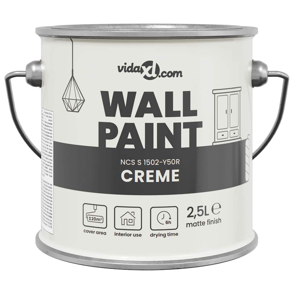 Väggfärg 2,5 L Väggprint Brun