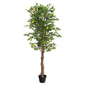 Konstväxt citronträd med 3 stammar 180 cm PP