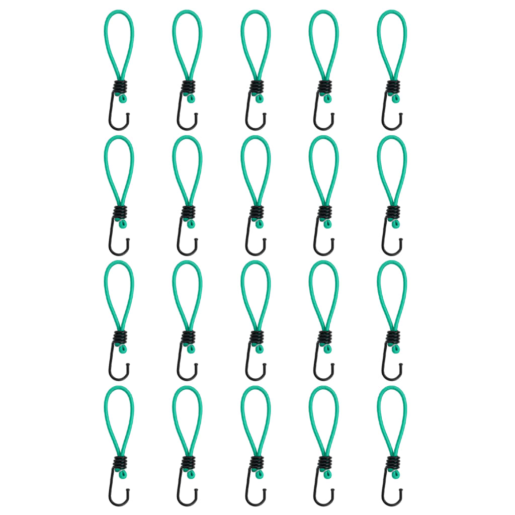 Gummistroppar med krok 20 st 15 cm