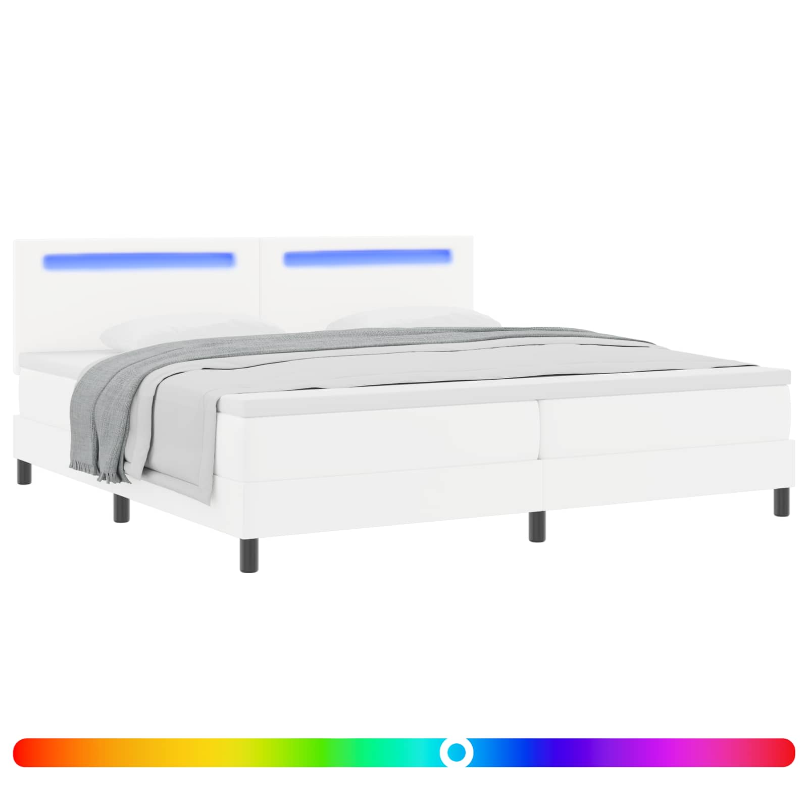 LED-Sängram Med Madrass