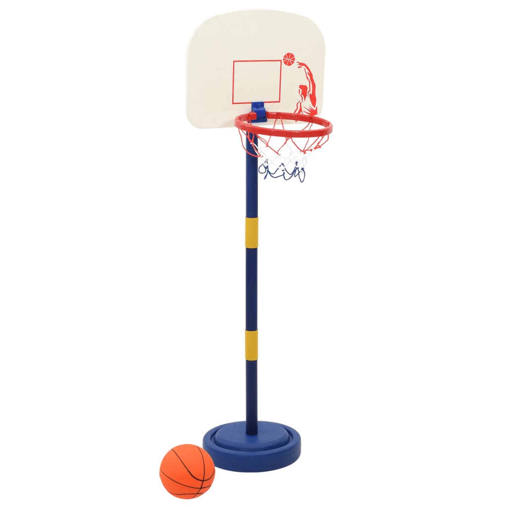 Basketställning med boll och pump justerbar höjd 90