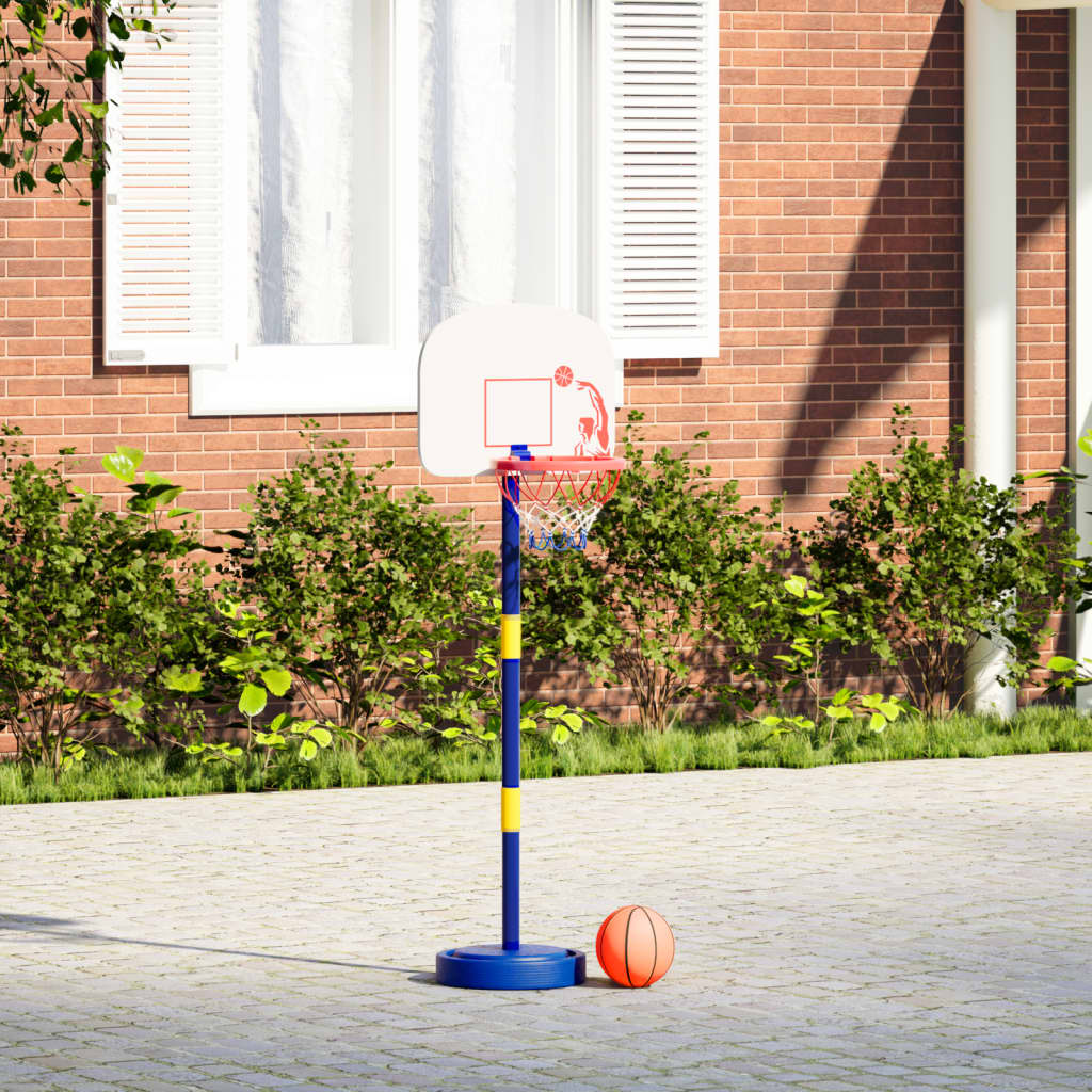 Basketställning med boll och pump justerbar höjd 90
