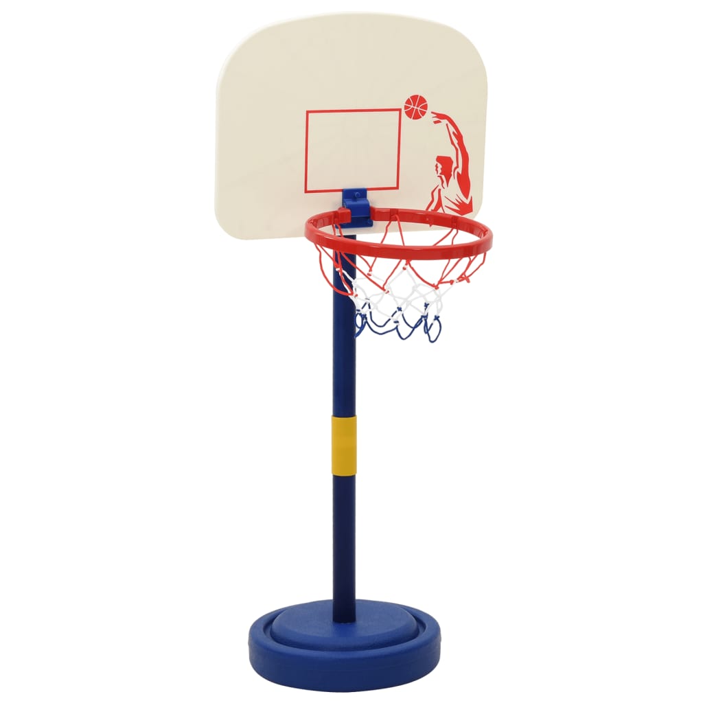 Basketställning med boll och pump justerbar höjd 90