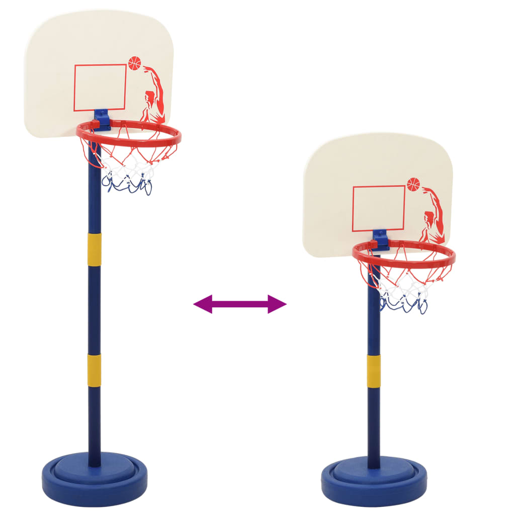 Basketställning med boll och pump justerbar höjd 90