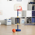 Basketställning med boll och pump justerbar höjd 90