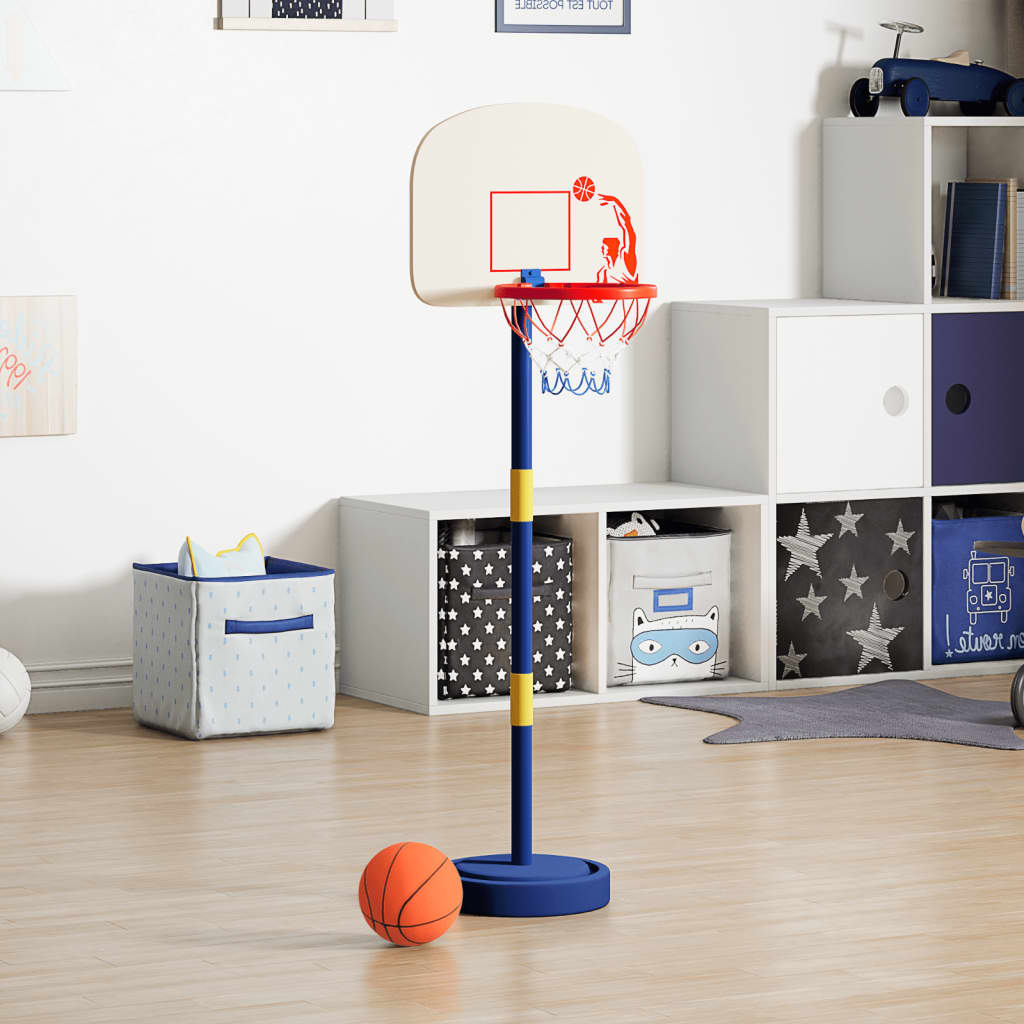 Basketställning med boll och pump justerbar höjd 90
