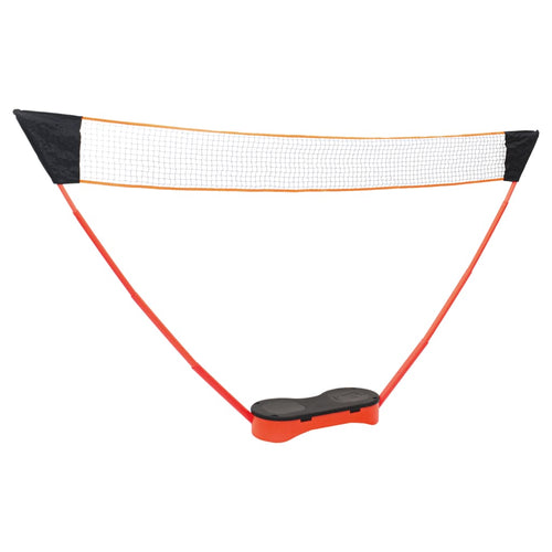 Badmintonset med 2 racketar, nät och förvaring