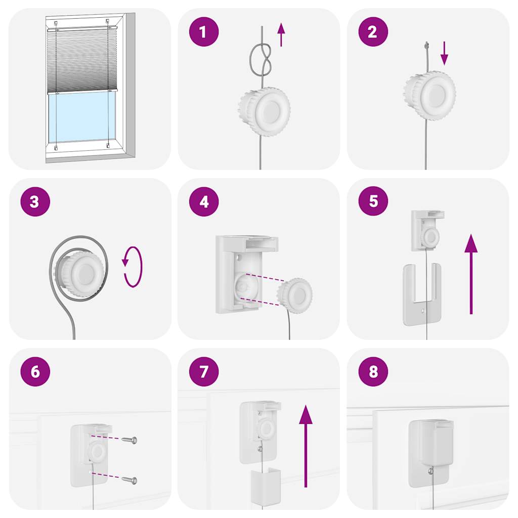 Plisserad Persienn Bredd