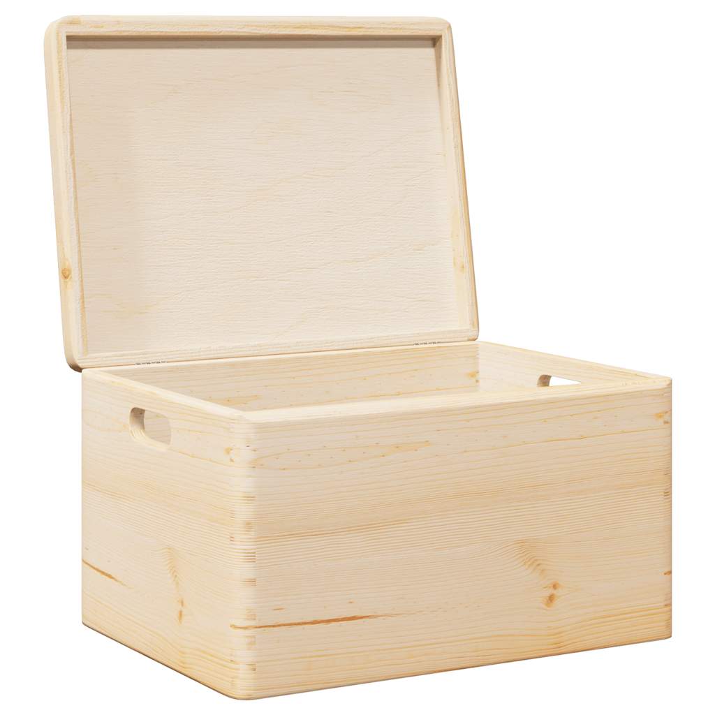 Trälåda med Lock och Handtag