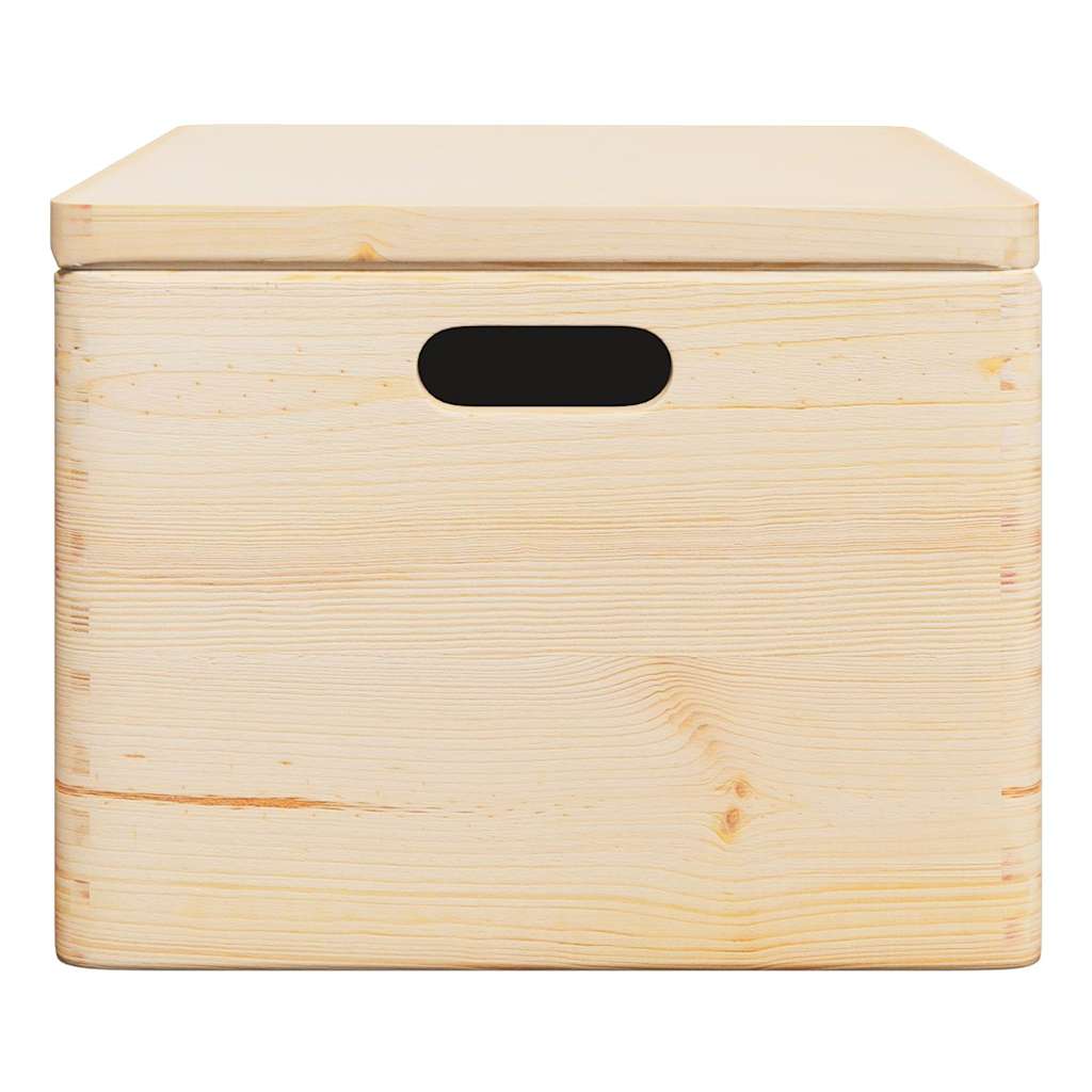 Trälåda med Lock och Handtag