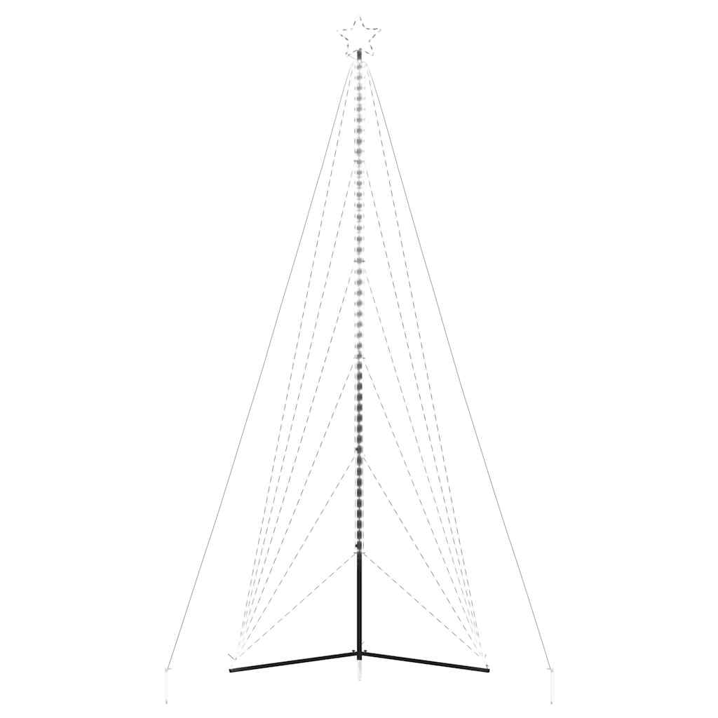 LED Julgran Kallvit