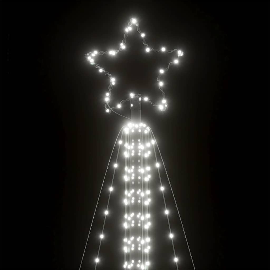 LED Julgran Kallvit