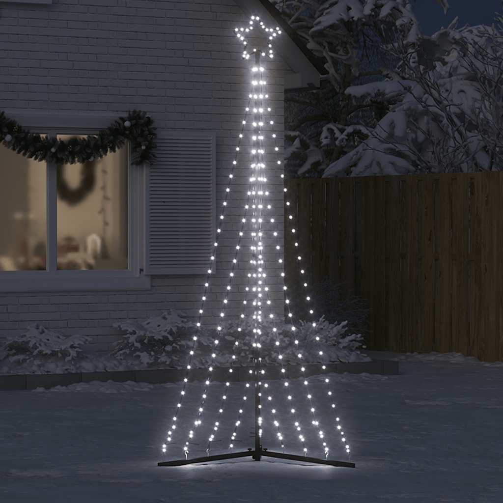 LED Julgran Kallvit