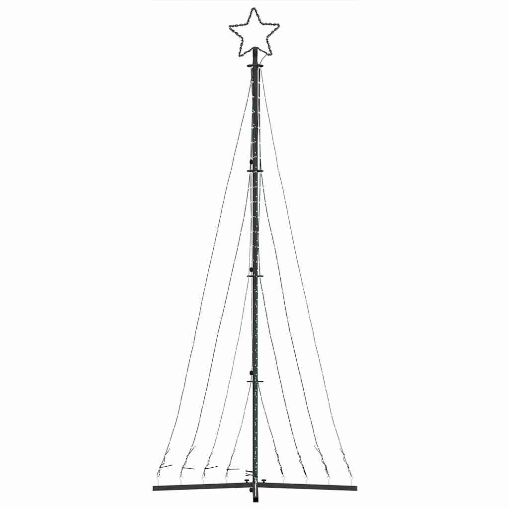 LED Julgran Kallvit