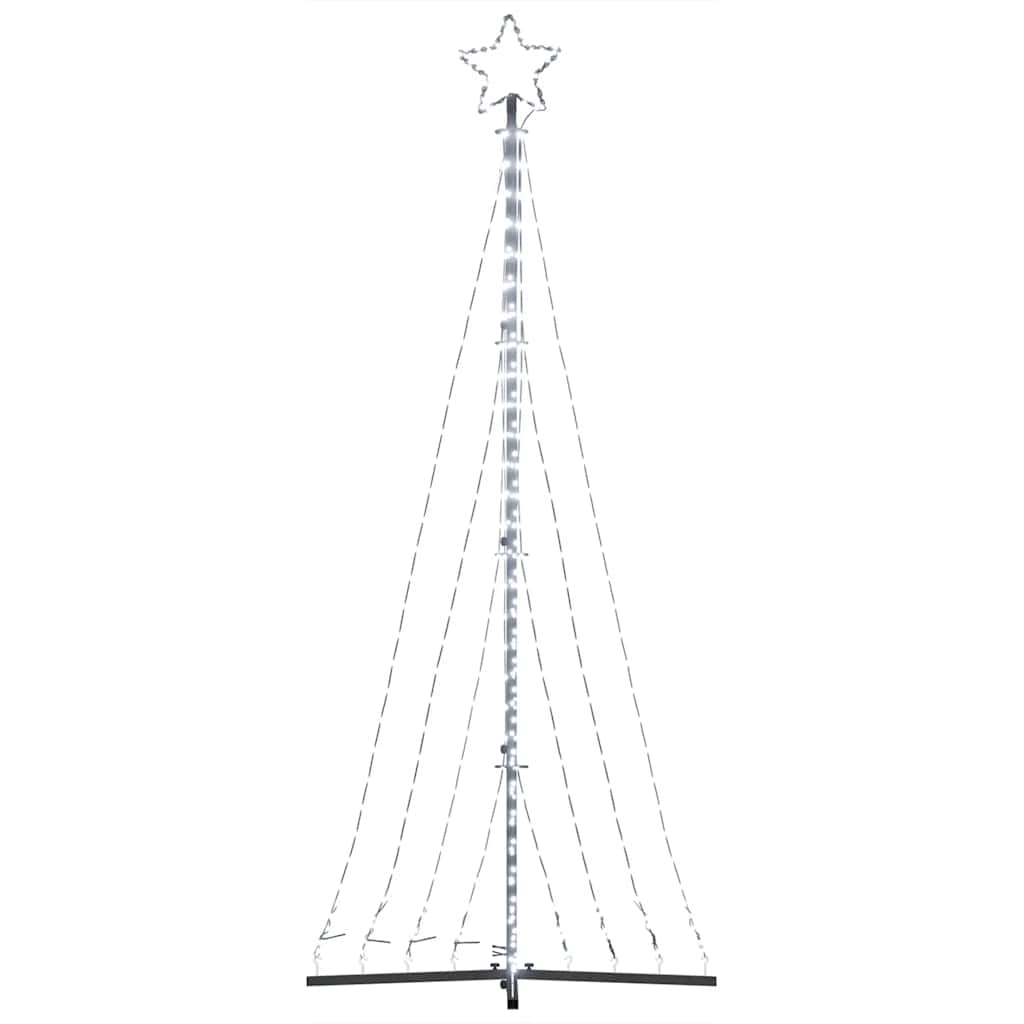 LED Julgran Kallvit