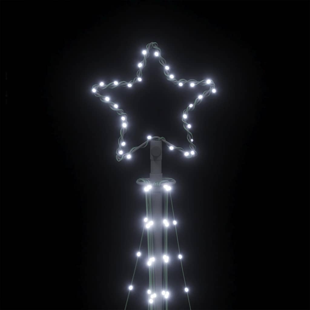 LED Julgran Kallvit