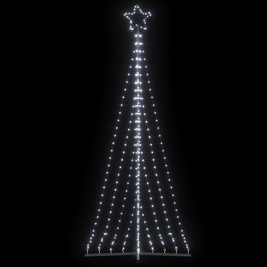 LED Julgran Kallvit