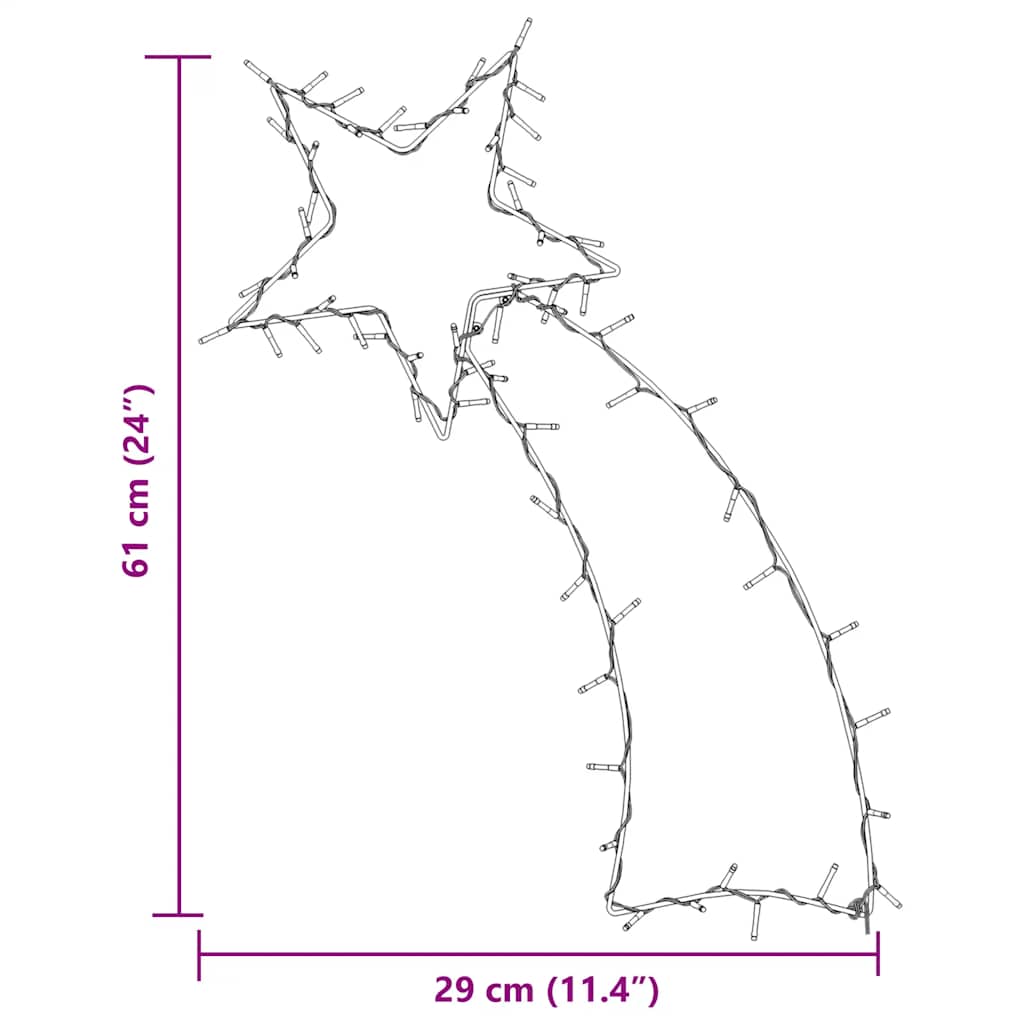 Julbelysning Stjärnskott Silhuett