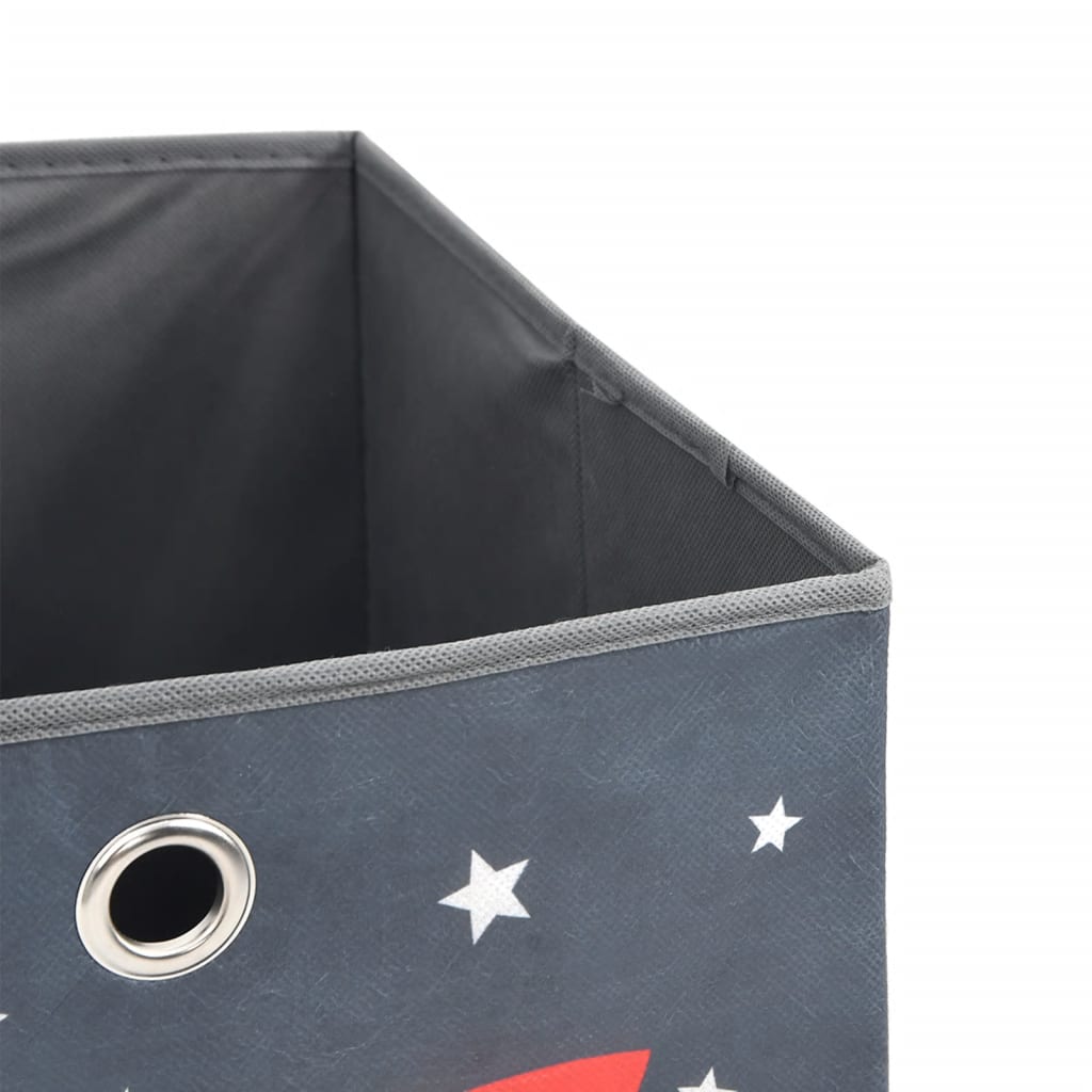 Vikbar förvaringslådor 4 st non-woven tyg