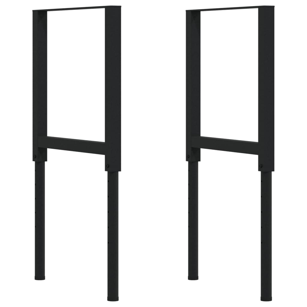 Arbetsbänk 100x60x(73-99,5) cm massiv ek rektangulär