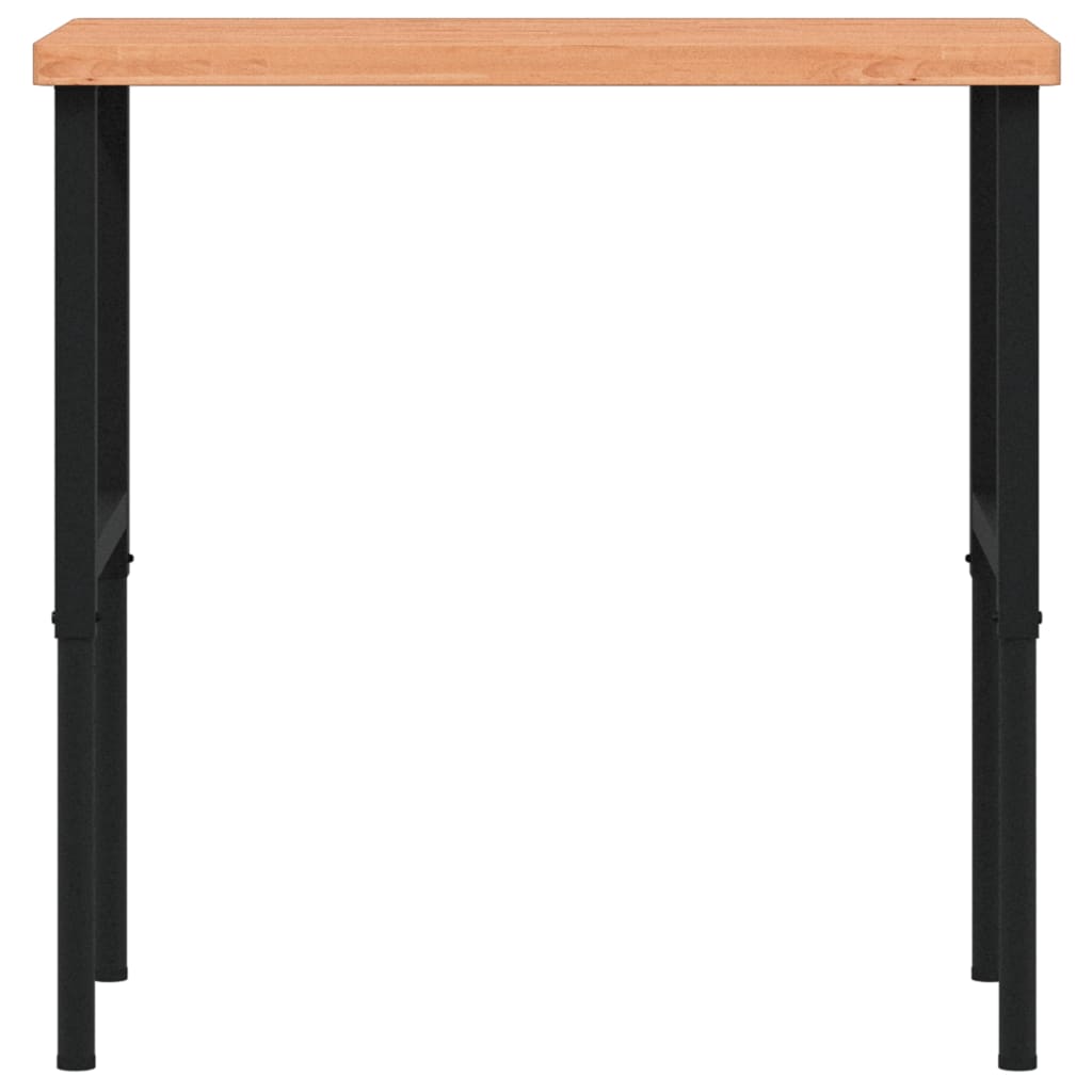 Arbetsbänk 100x60x(73-99,5) cm massivt bokträ rektangulär