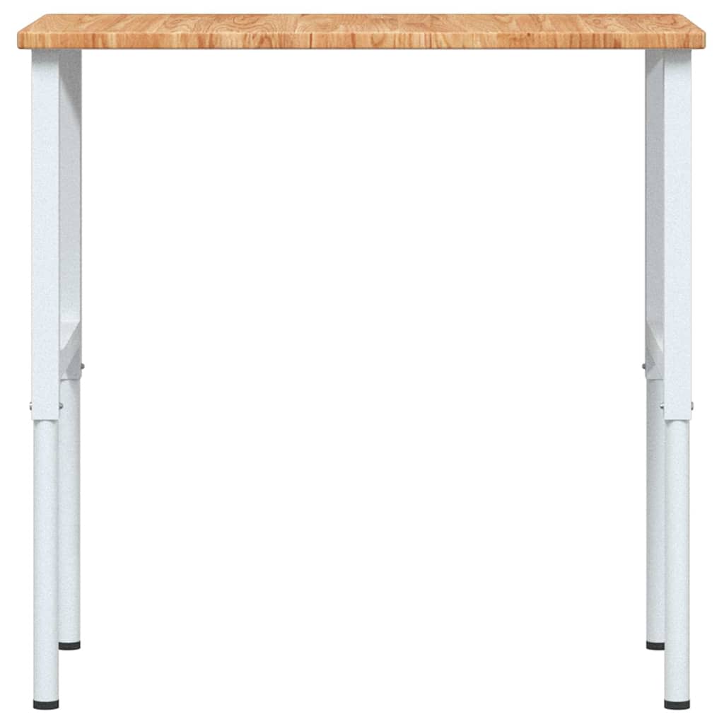Arbetsbänk 100x60x(71,5-98) cm massiv ek rektangulär