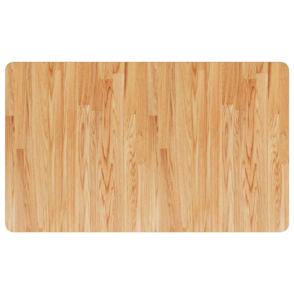 Arbetsbänk 100x60x(71,5-98) cm massiv ek rektangulär