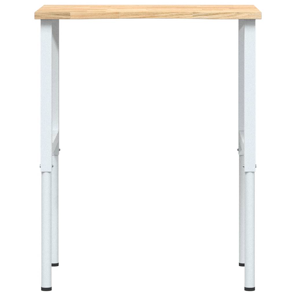 Arbetsbänk 80x60x(71,5-98) cm massiv ek