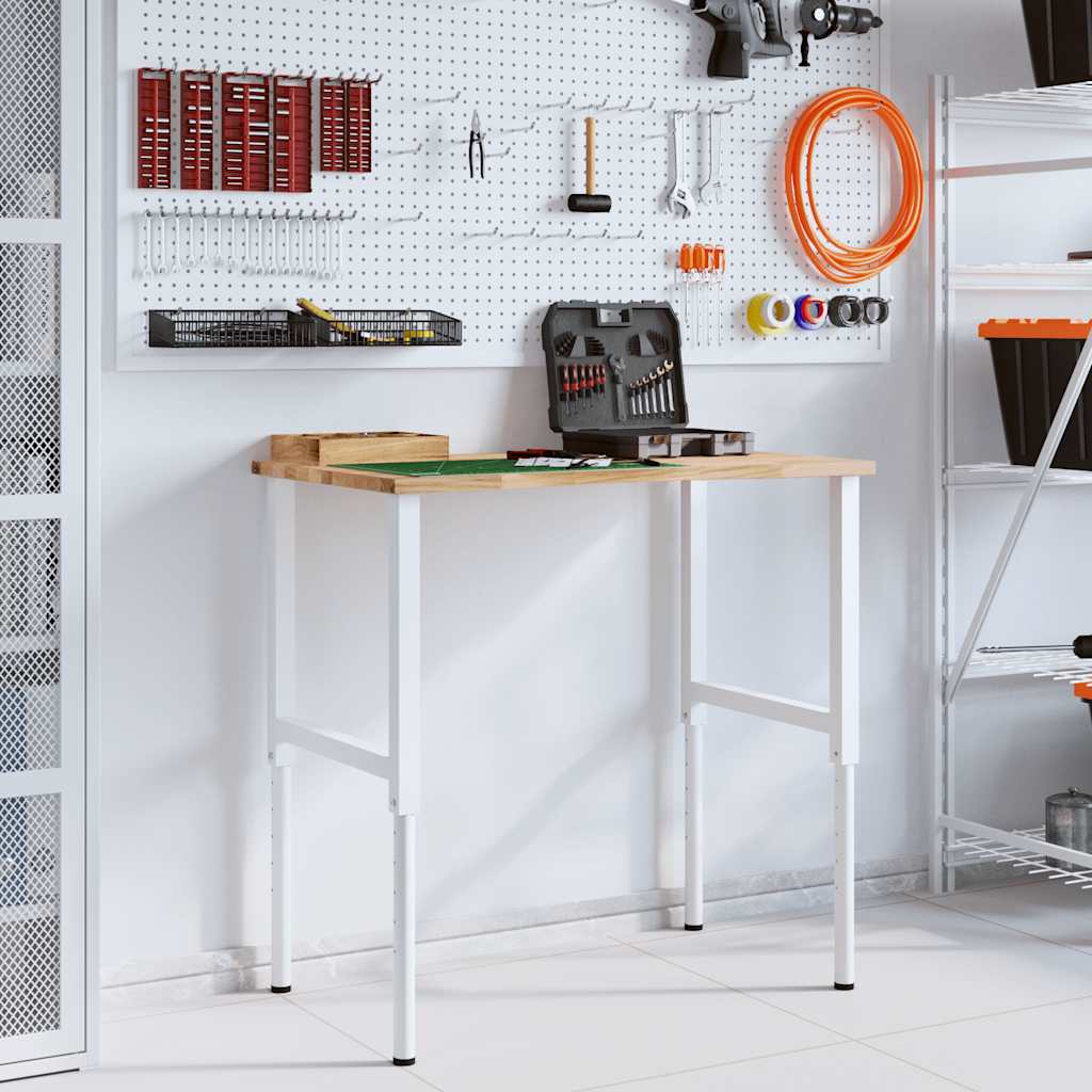 Arbetsbänk 100x60x(71,5-98) cm Massiv