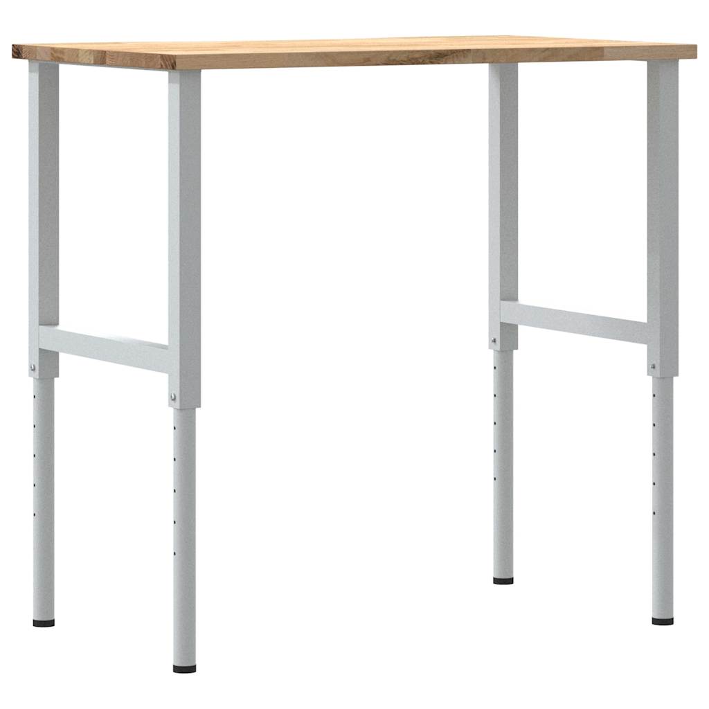 Arbetsbänk 100x60x(71,5-98) cm Massiv