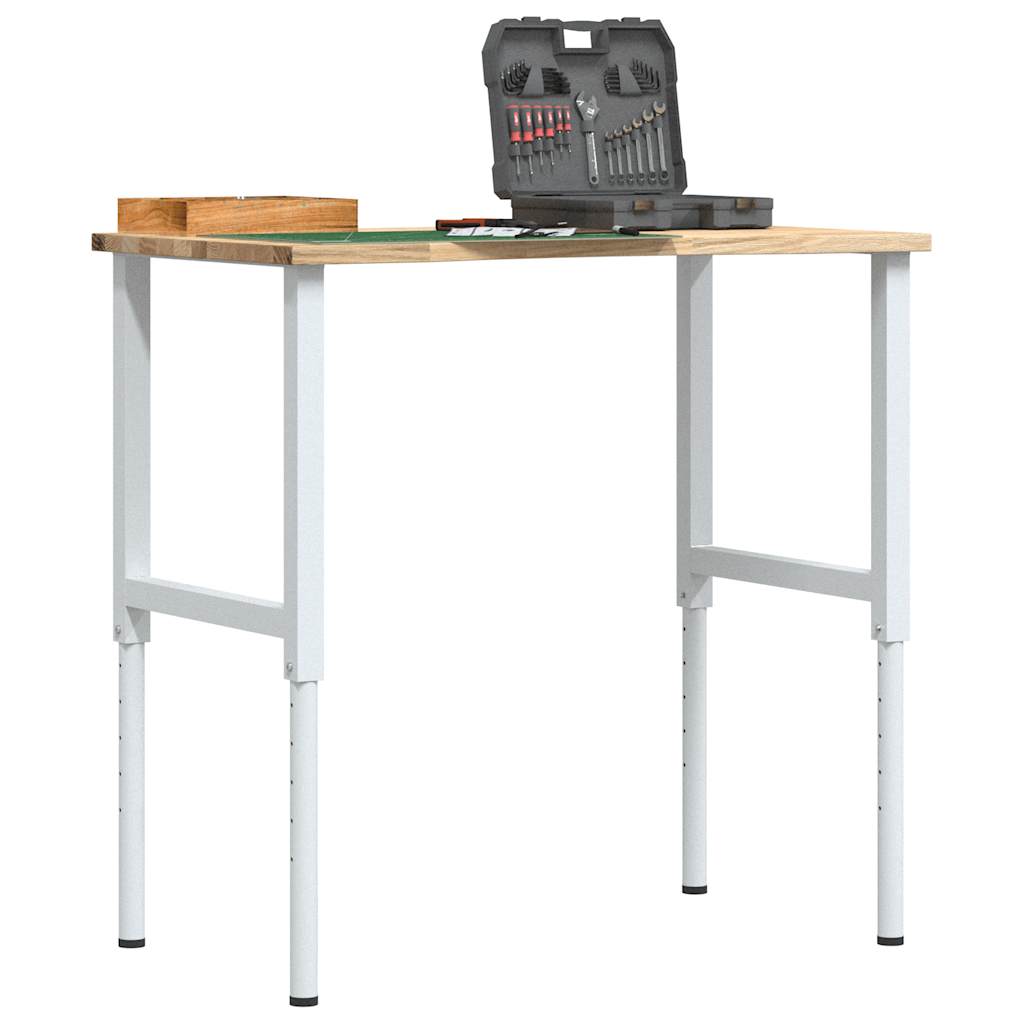 Arbetsbänk 100x60x(71,5-98) cm Massiv