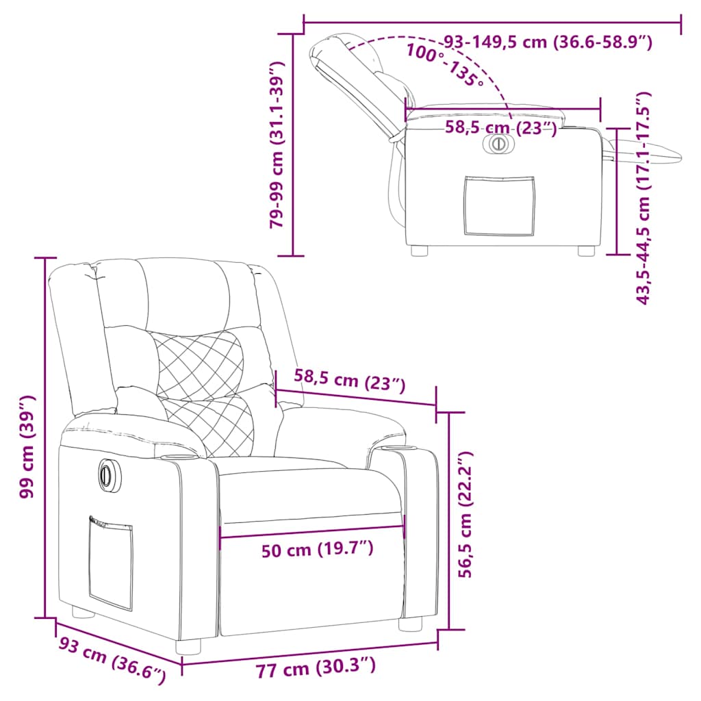 Elektrisk Reclinerfåtölj