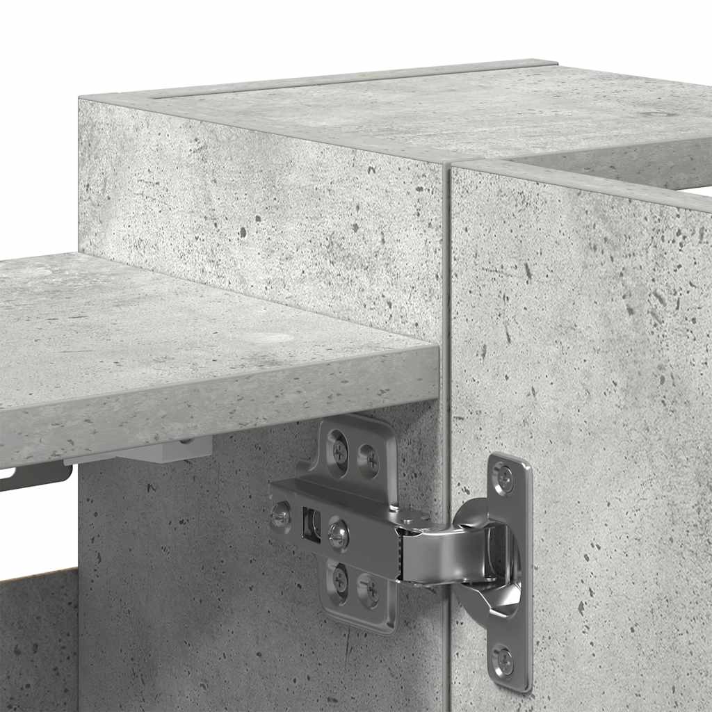 Spegelskåp för Badrum Betonggrå Konstruerat