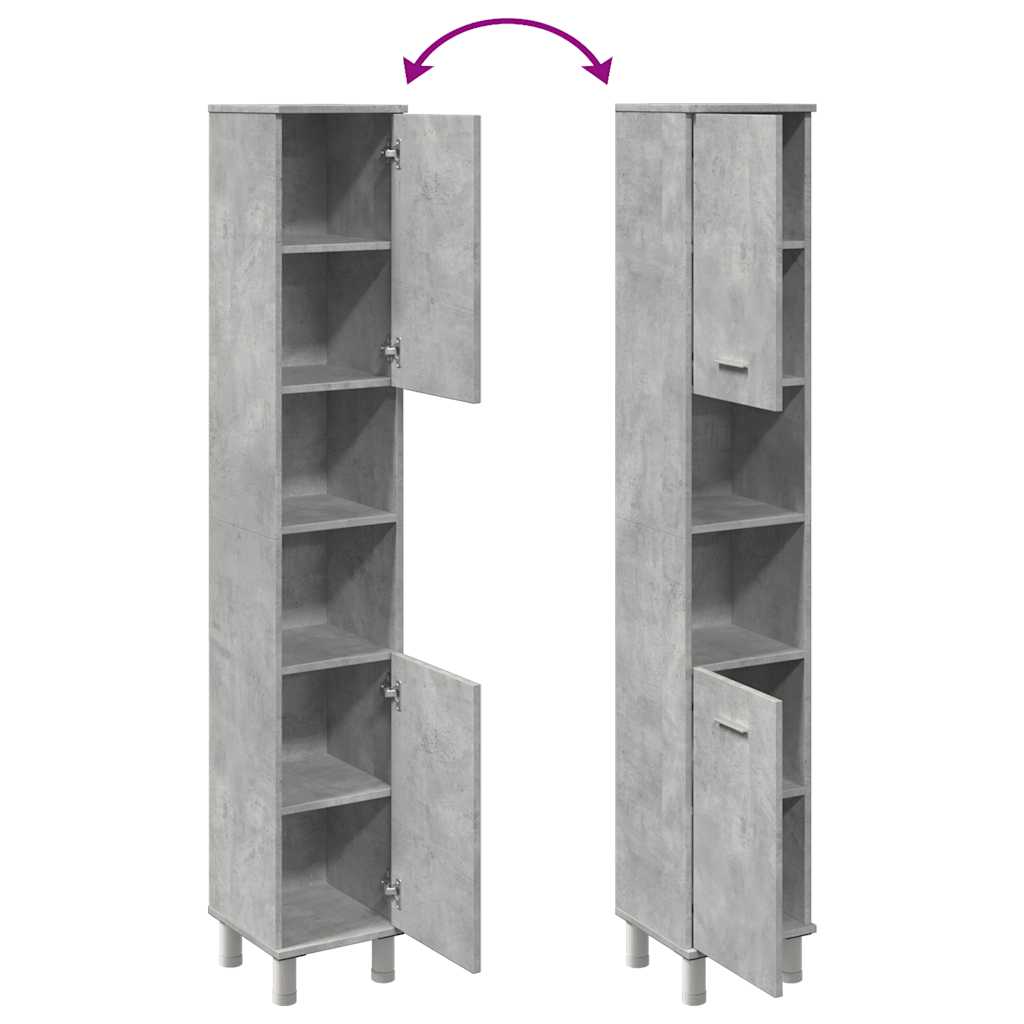 Badrumsskåp Betonggrå