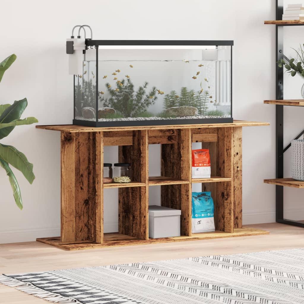 Akvariebänk åldrat trä konstruerat trä