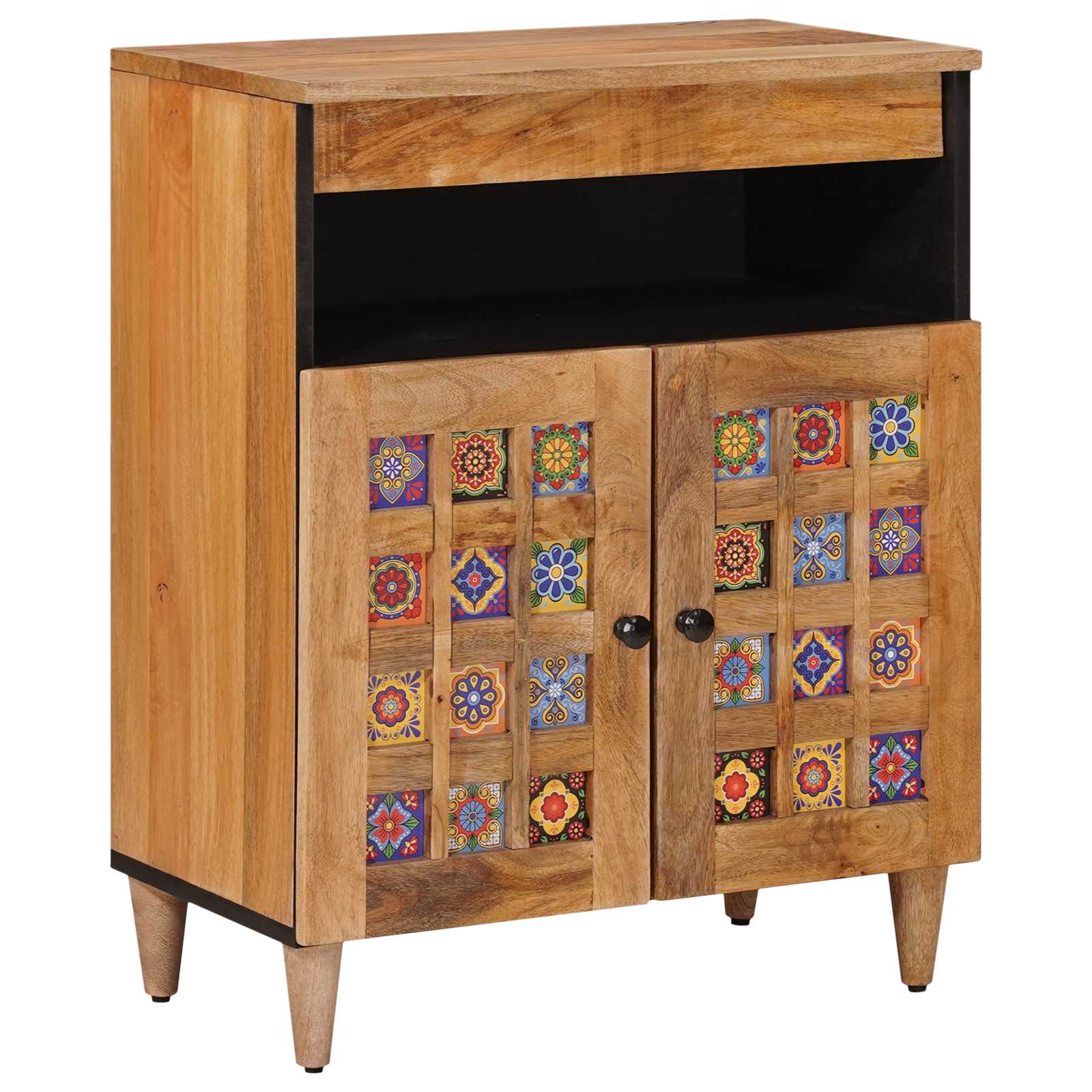 Sideboard Dörr Naturfärg Massivt Brun Mangoträ