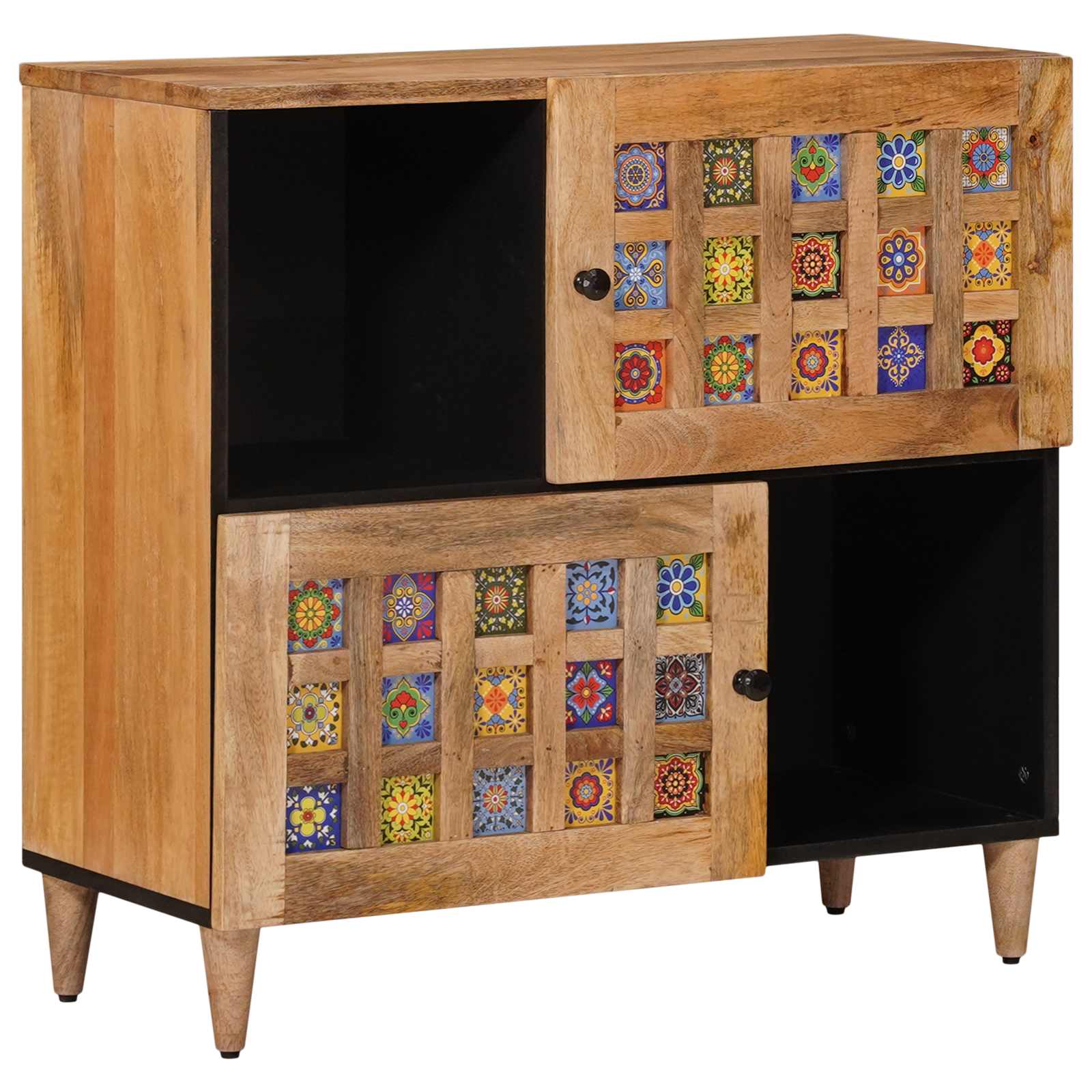 Sideboard Dörr Naturfärg Massivt Brun Mangoträ